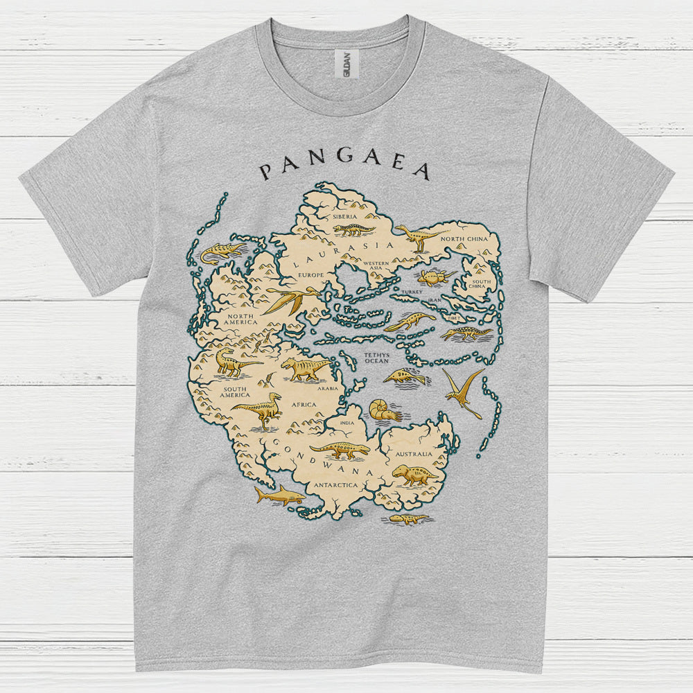 Pangaea Ancient Earth Map T Shirt