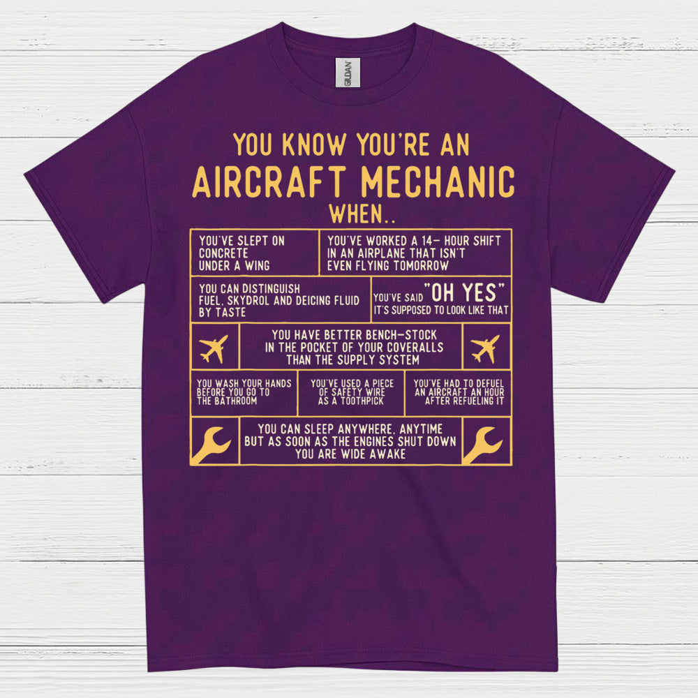 Aircraft Mechanic Humor Quote T Shirt