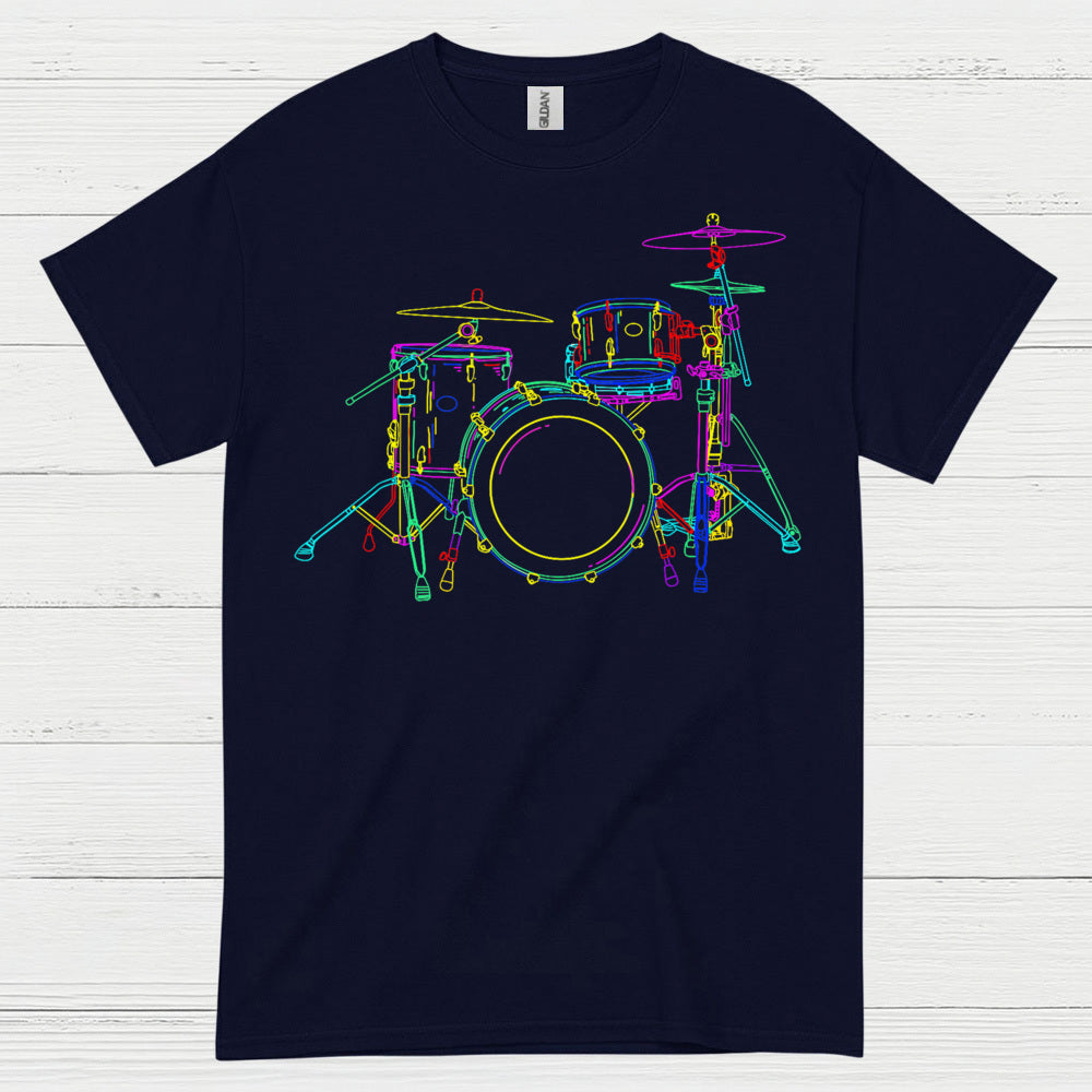 Neon Drum Set T Shirt