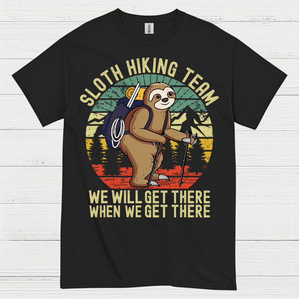 Sloth Hiking Team Funny Sloth T Shirt
