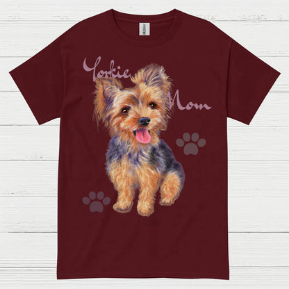 Cute Yorkie Mom Dog Lover T Shirt