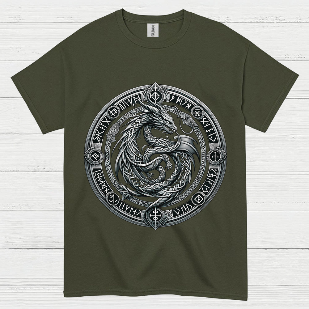 Celtic Dragon Circle T Shirt