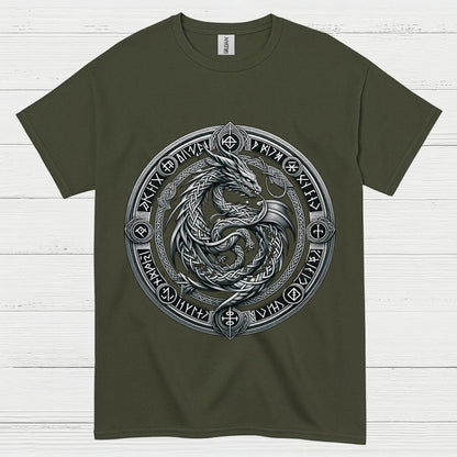 Celtic Dragon Circle T Shirt
