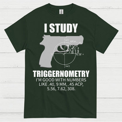 I Study Triggernometry Funny Gun Math T Shirt