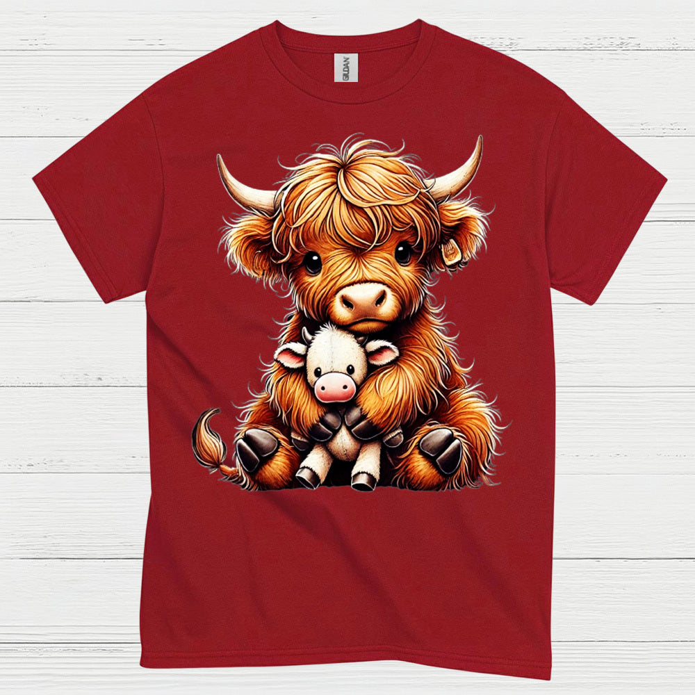 Cute Baby Highland Cow T Shirt