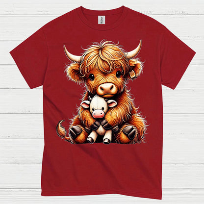 Cute Baby Highland Cow T Shirt