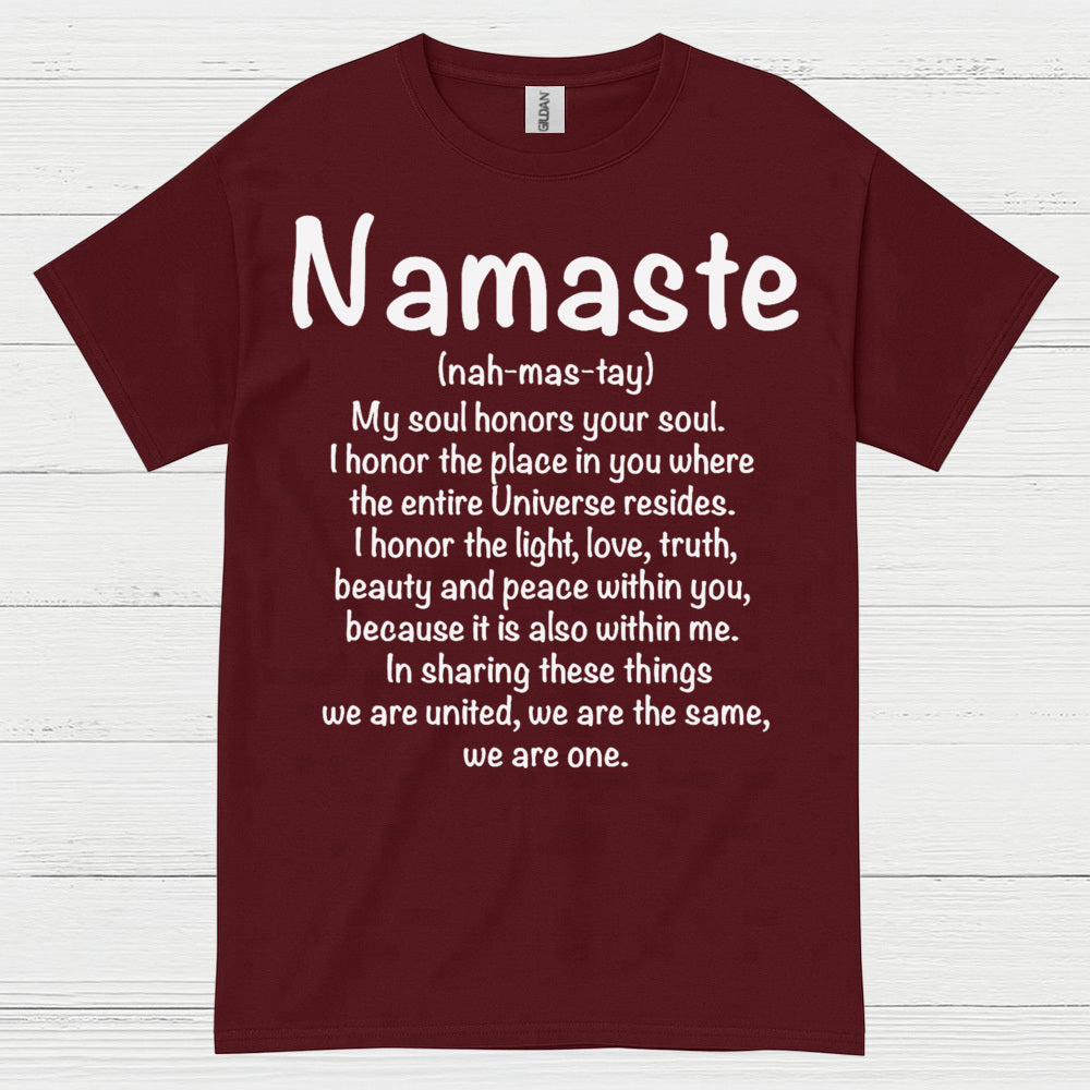 Namaste Spiritual Definition Quote T Shirt