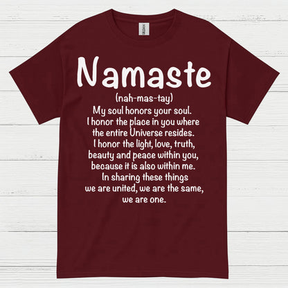 Namaste Spiritual Definition Quote T Shirt