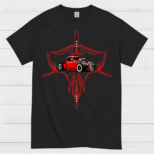 Classic Pinstripe Hot Rod T Shirt