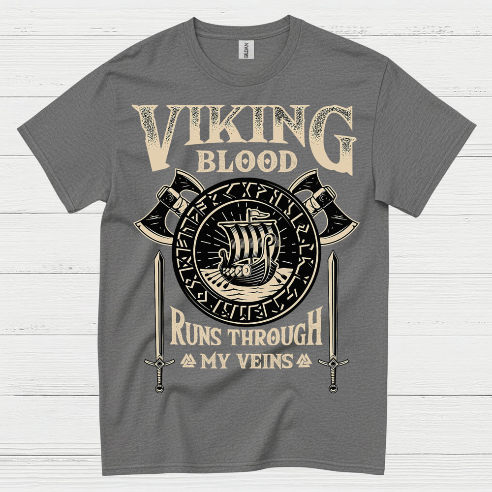 Viking Blood Runs Through My Veins T Shirt