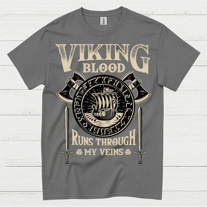Viking Blood Runs Through My Veins T Shirt