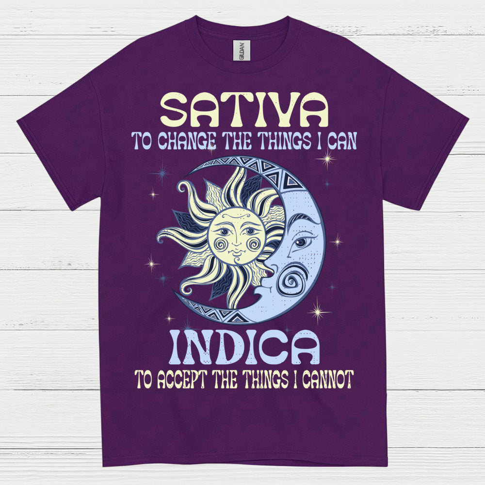 Sativa To Change The Things I Can Indica T Shirt
