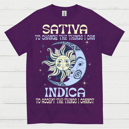 Sativa To Change The Things I Can Indica T Shirt