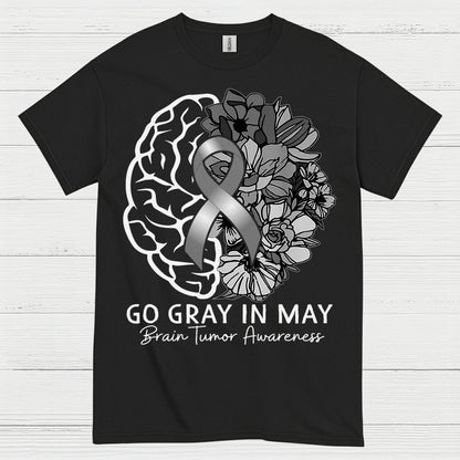 Go Gray In May Brain Tumor Awareness T Shirt