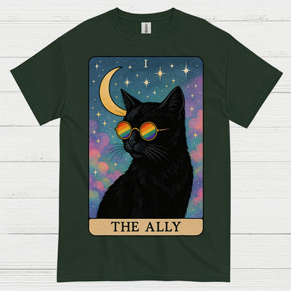 The Ally Rainbow Cat Art T Shirt