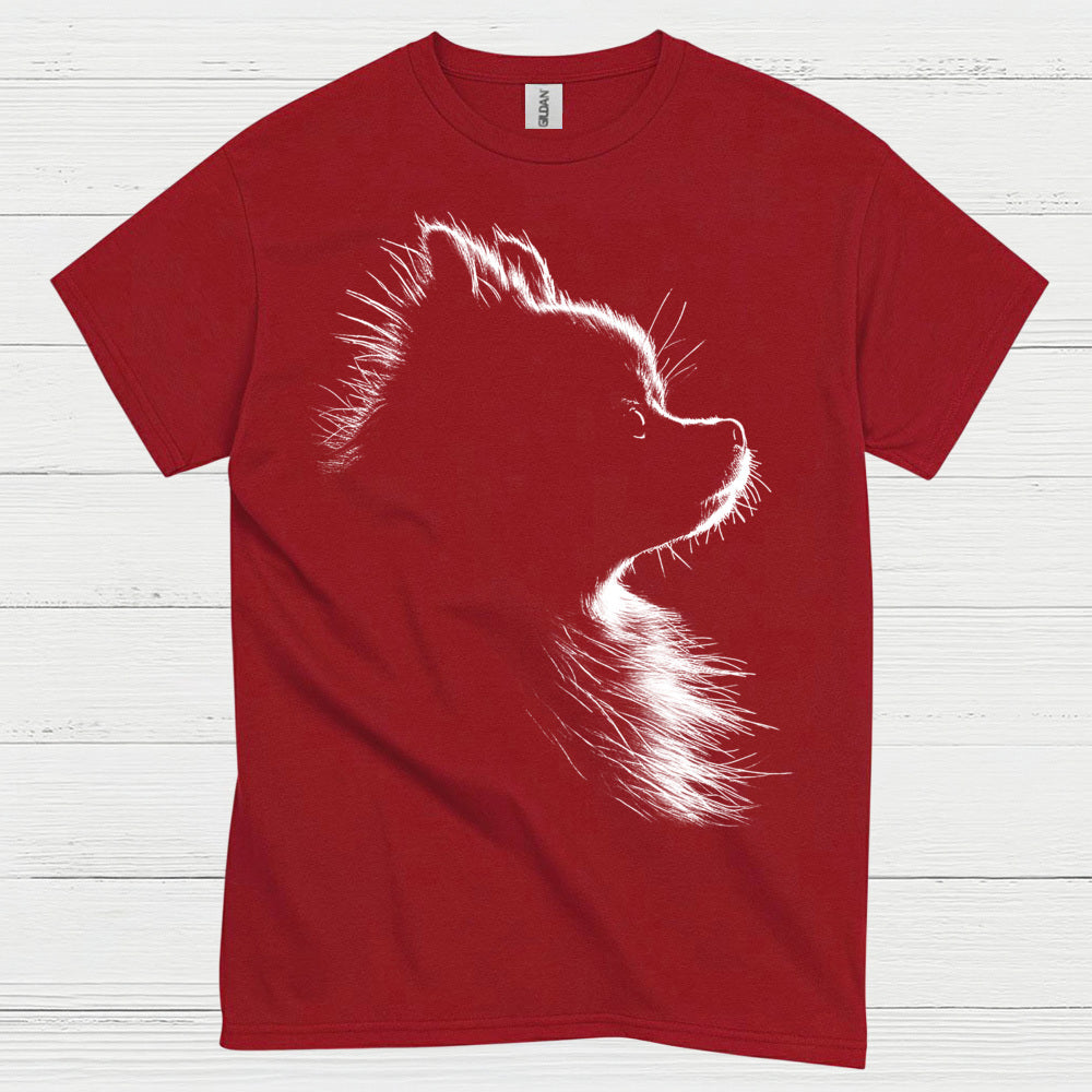 Dog Silhouette Minimal Portrait Graphic Design T Shirt