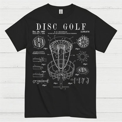 Disc Golf Patent Blueprint T Shirt
