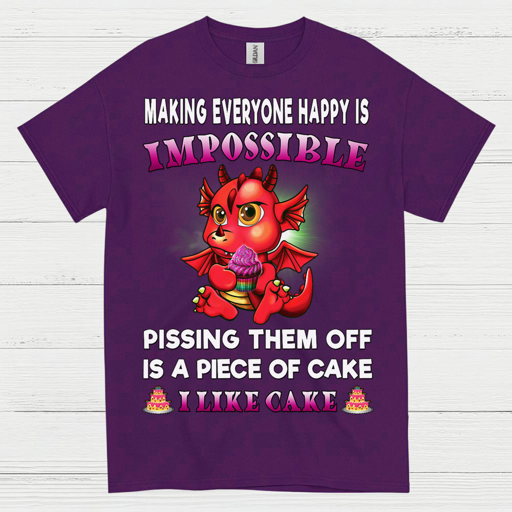 Funny Cake Dragon T Shirt