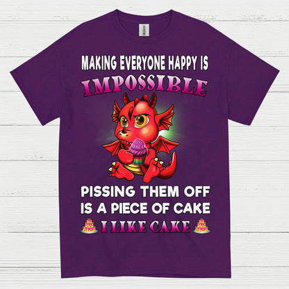 Funny Cake Dragon T Shirt