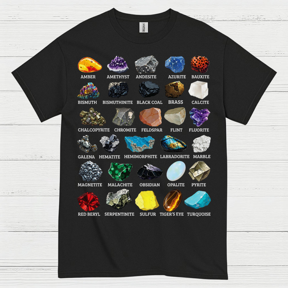 Mineral Chart Geology T Shirt