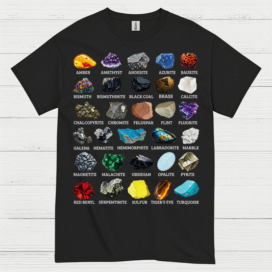 Mineral Chart Geology T Shirt
