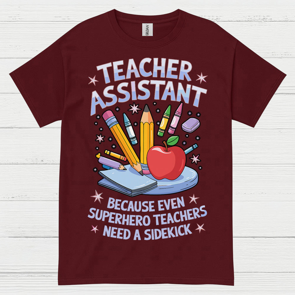 Superhero Teacher Assistant T Shirt