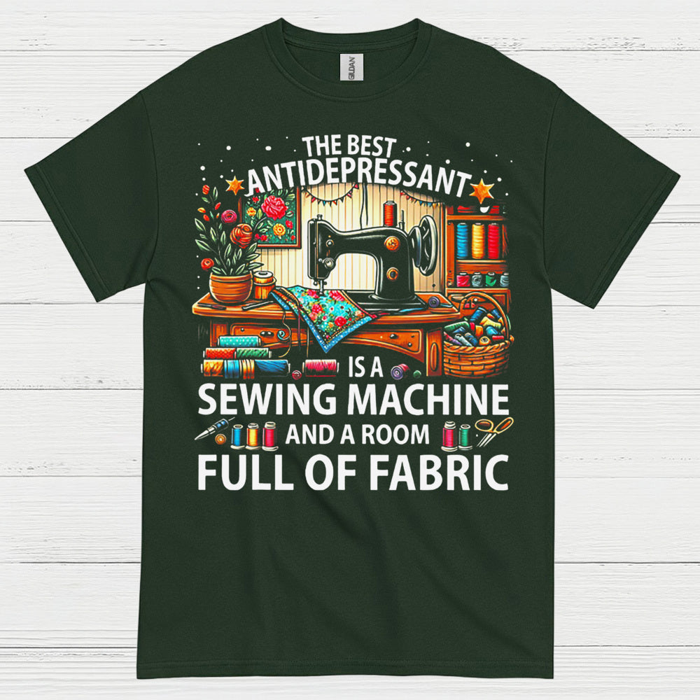 Sewing Machine Antidepressant Humor T Shirt