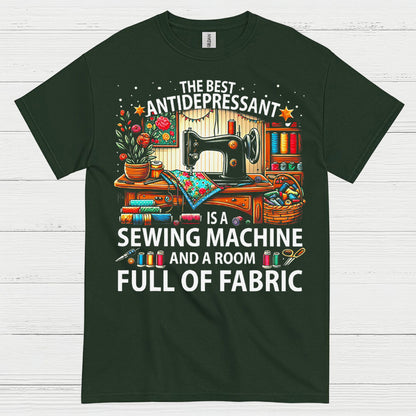 Sewing Machine Antidepressant Humor T Shirt