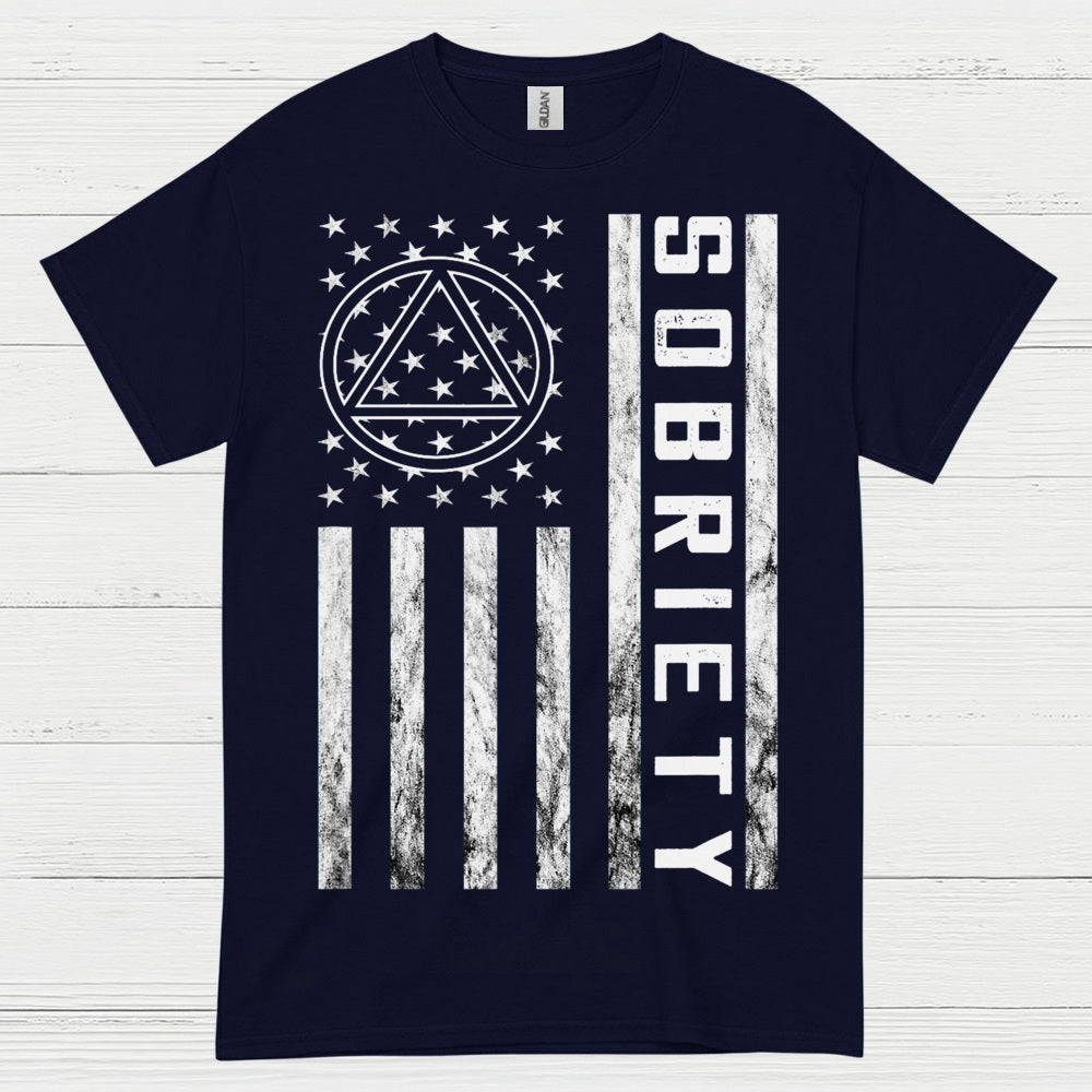 Sobriety Flag Recovery T Shirt