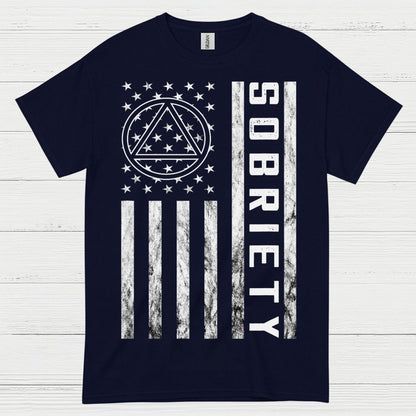 Sobriety Flag Recovery T Shirt