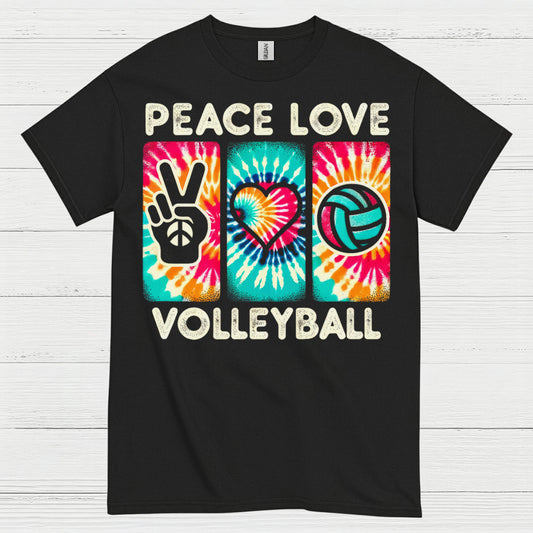 Peace Love Volleyball T Shirt