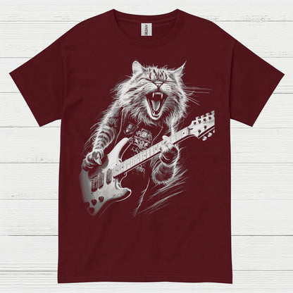 Rocking Cat Guitar T Shirt