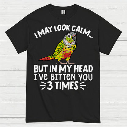 I May Look Calm Funny Parrot T Shirt
