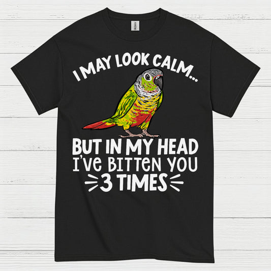 I May Look Calm Funny Parrot T Shirt