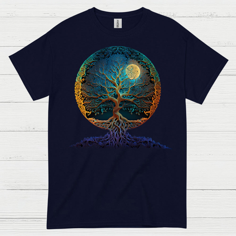 Tree Of Life Moon Art T Shirt
