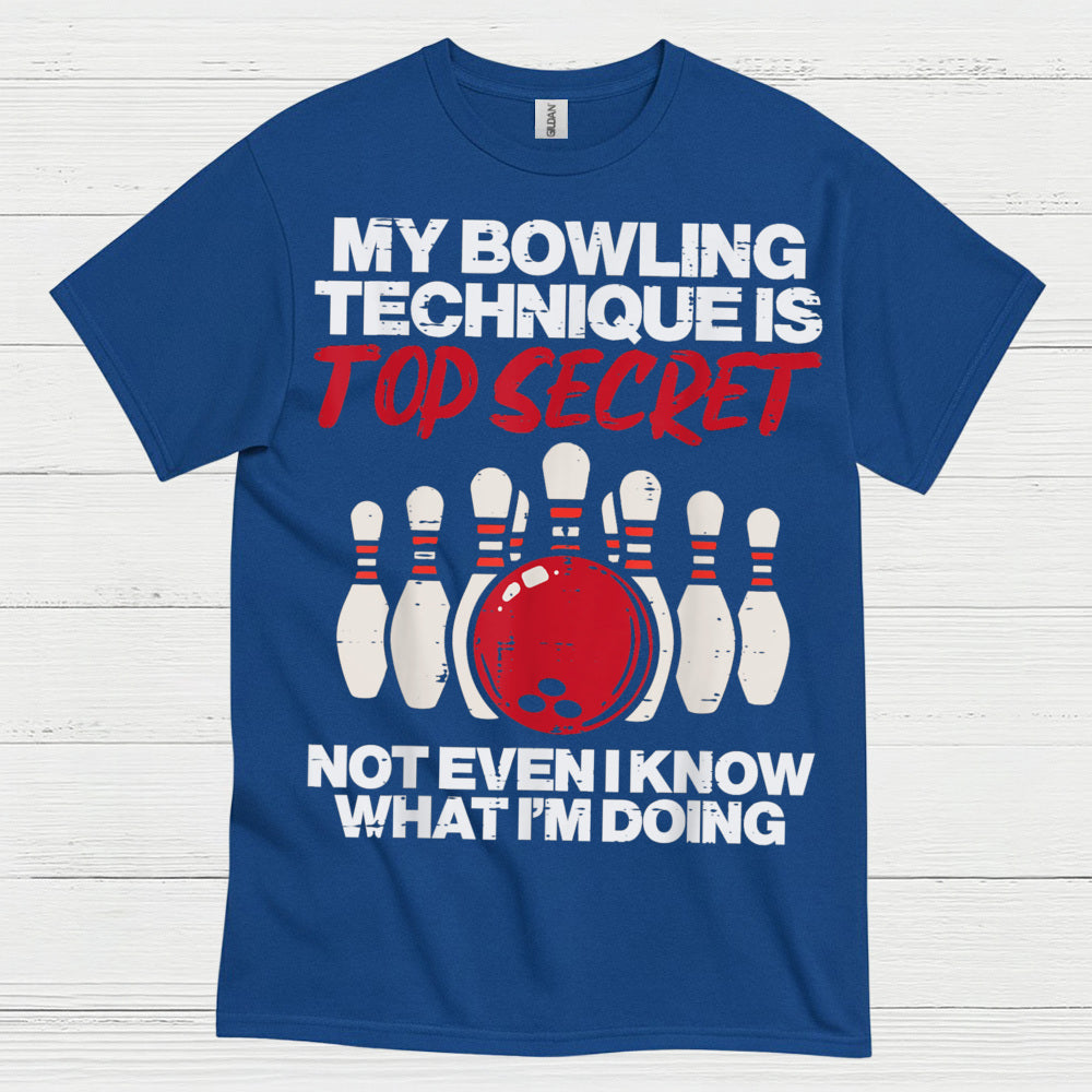 Top Secret Bowling Humor T Shirt