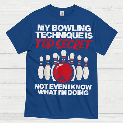 Top Secret Bowling Humor T Shirt