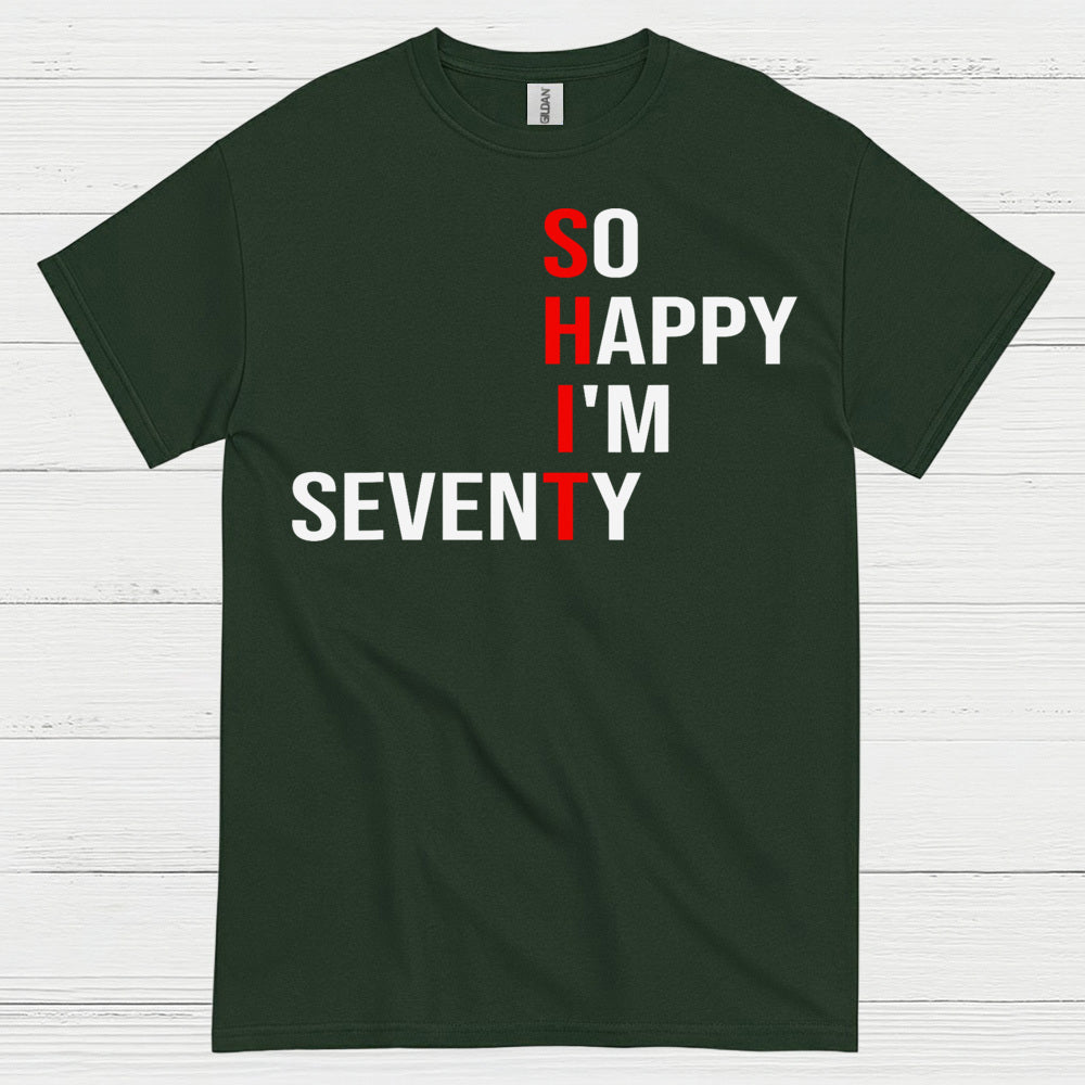 Happy Seventy Milestone Birthday T Shirt