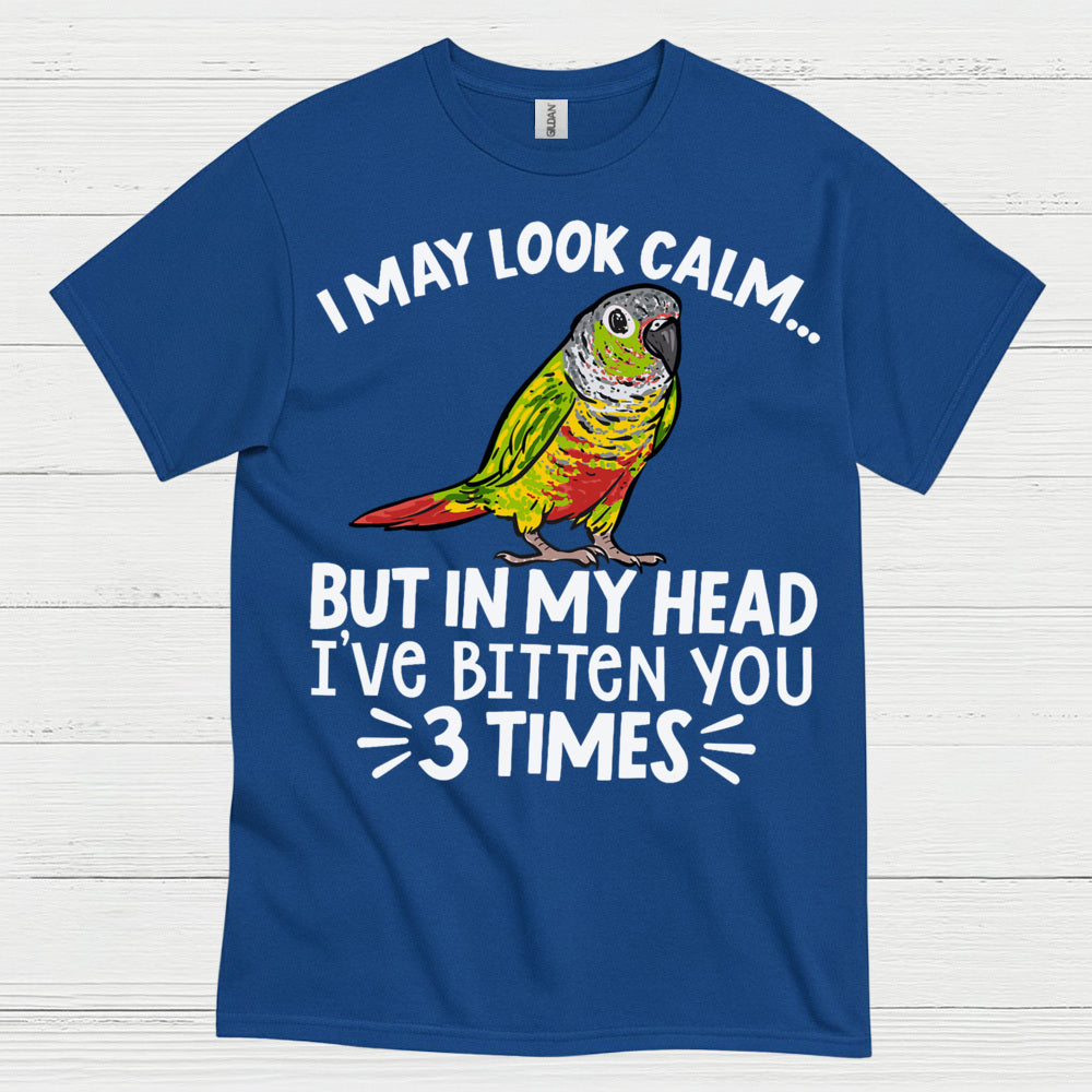 I May Look Calm Funny Parrot T Shirt