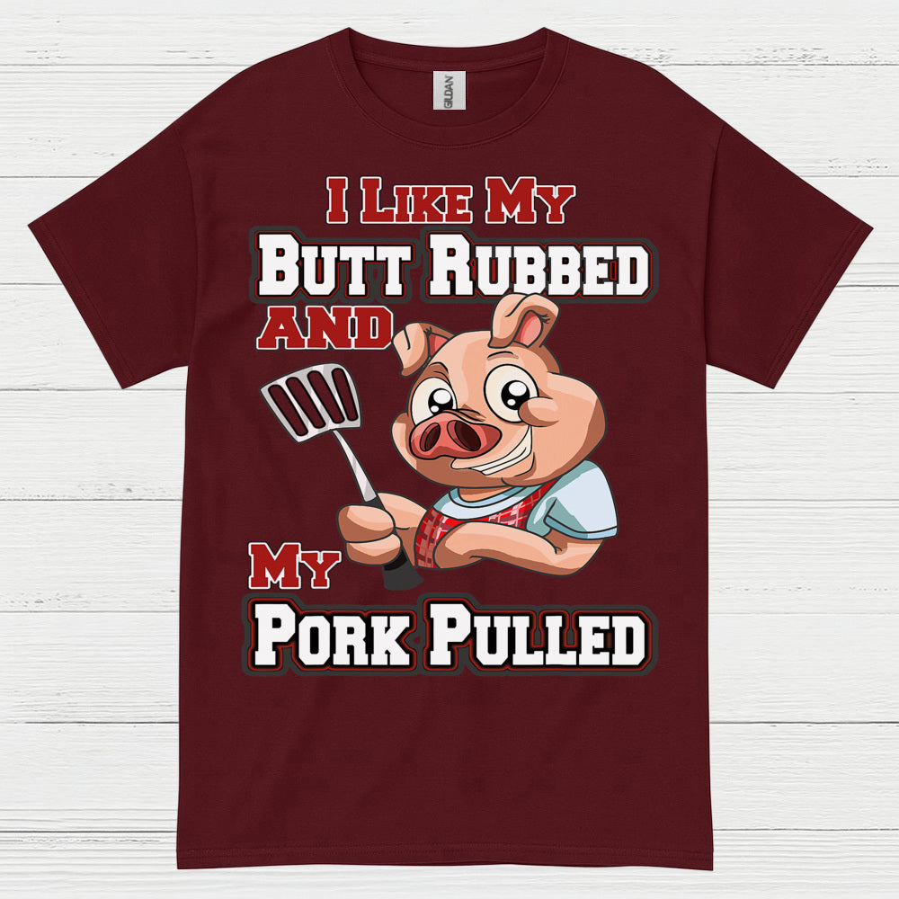 Funny Butt Rubbed Pork Pulled BBQ T Shirt