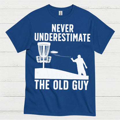 Experience Wins Never Underestimate The Old Guy Disc Golf T Shirt