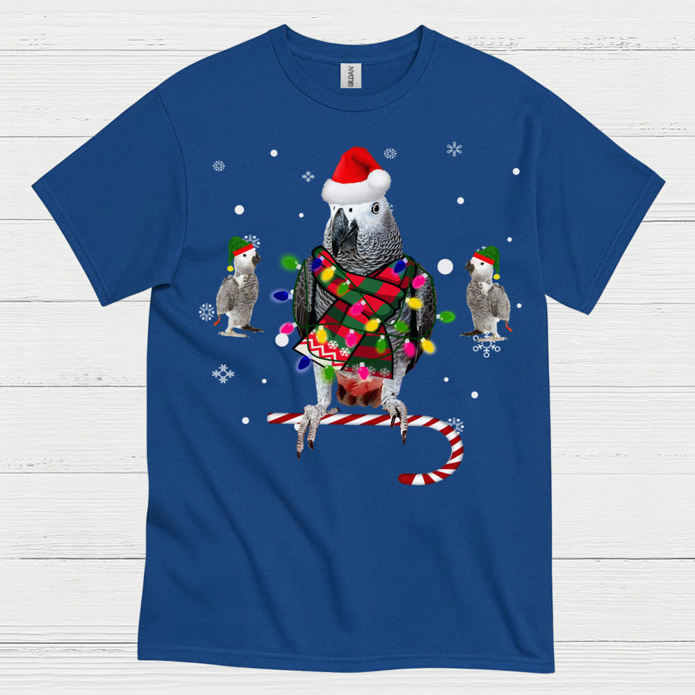 Christmas Parrot Funny Holiday T Shirt