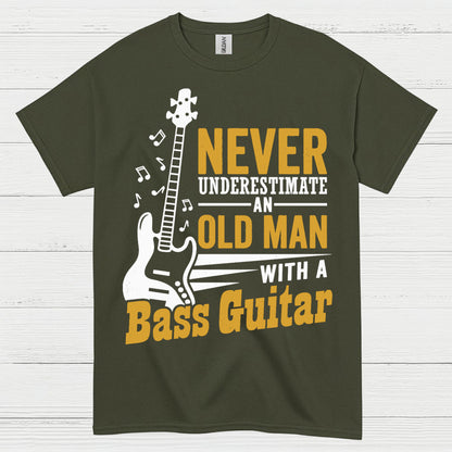 Never Underestimate Bass Guitar T Shirt