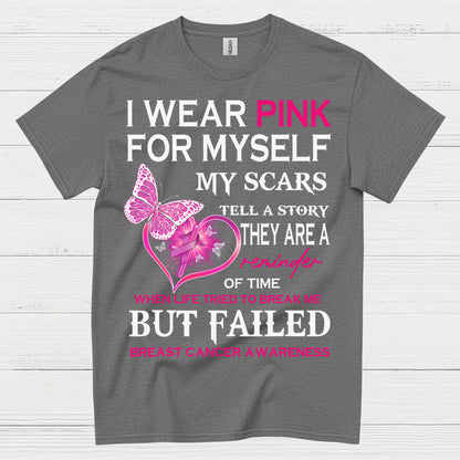 I Wear Pink Breast Cancer Survivor T Shirt