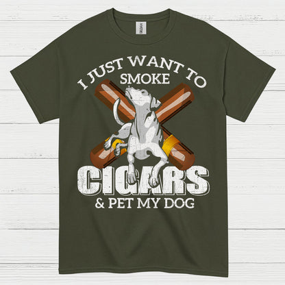 I Just Want To Smoke Cigars T Shirt
