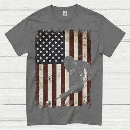 American Pool Player Patriotic T Shirt