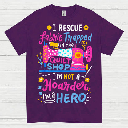 Fabric Rescue Quilting Humor T Shirt