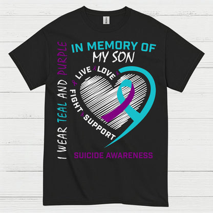 In Memory Of My Son Awareness T Shirt