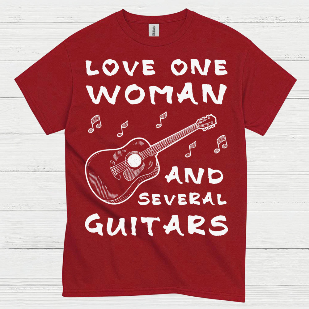 Love One Woman Guitar T Shirt