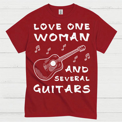 Love One Woman Guitar T Shirt